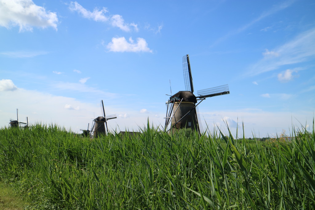 Kinderdijk, Windmills, Famous Dutch landscape, near Rotterdam, The Netherlands