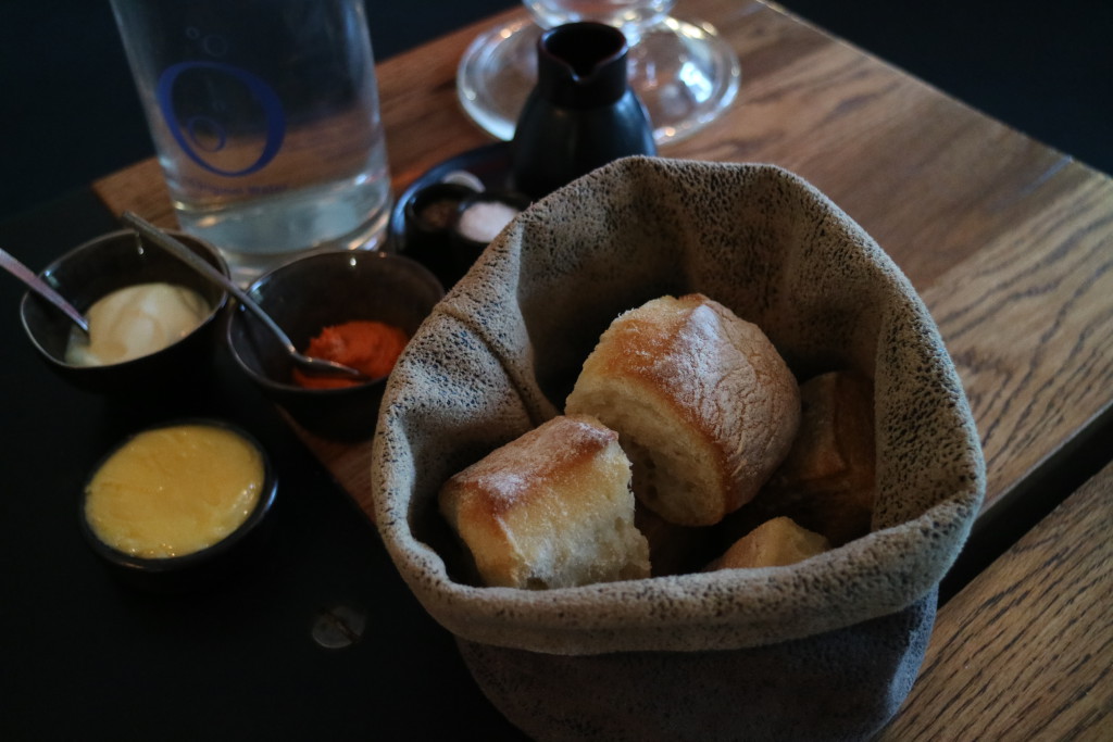 Bread, aioli, tomato tapenade and farm butter, at Old Skool restaurant in Druten
