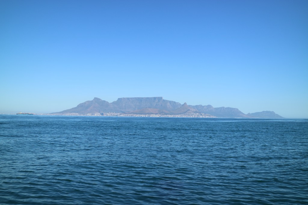 Cape Town seen from the sea, Cape Town, South Africa