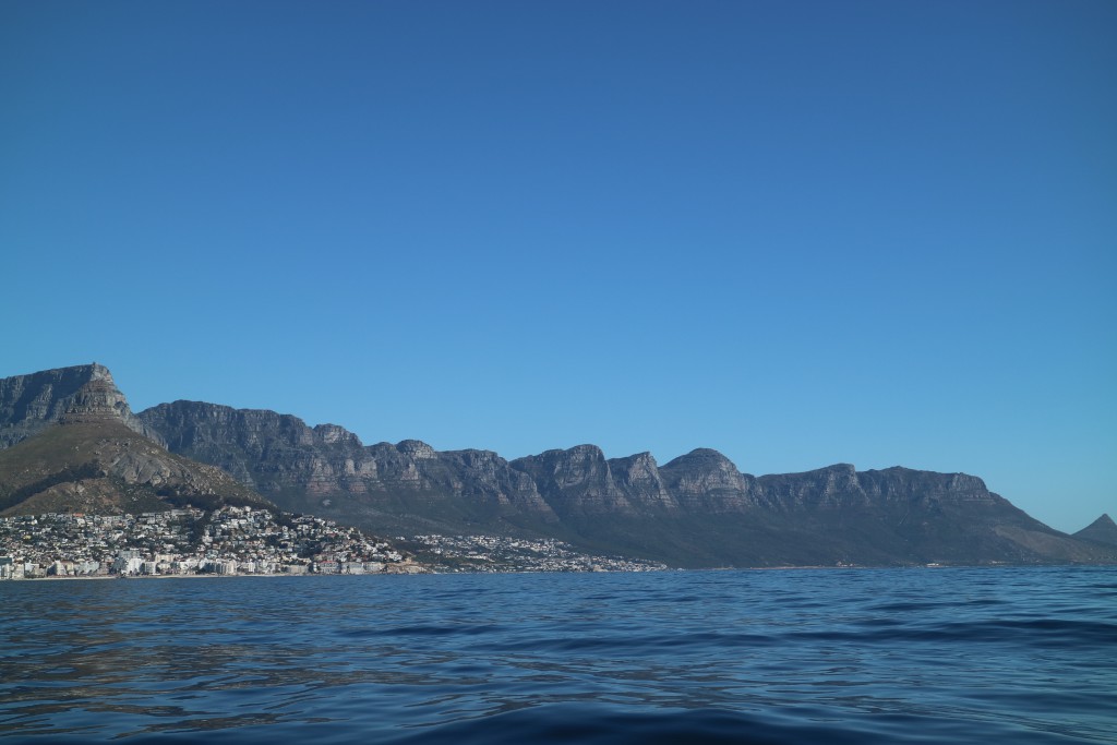 Cape Town seen from the sea, Cape Town, South Africa
