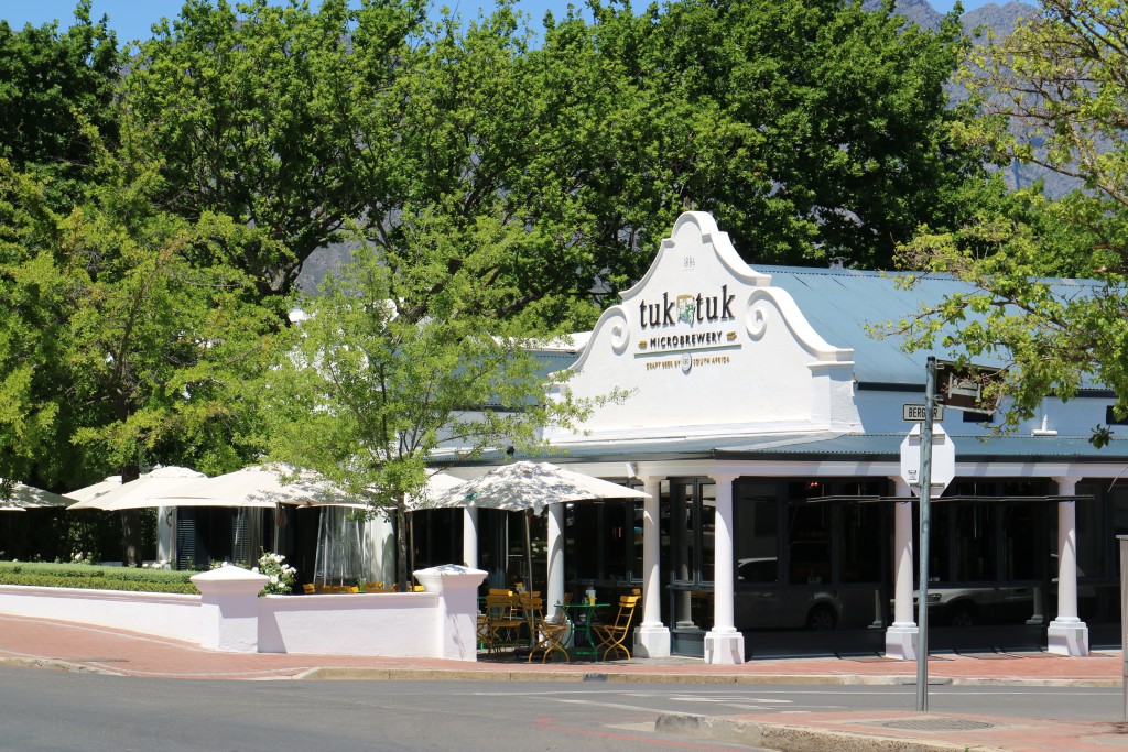 Pub, café and pre dinner drinks Franschhoek, South Africa, Cape Winelands