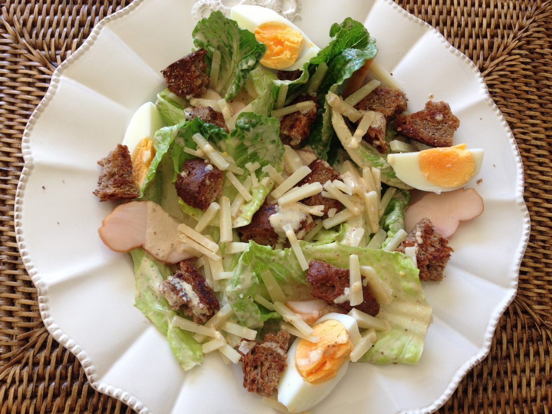 Caesar Salad is such a popular and well know dish all over the world. This is the simple recipe for a simple but delicious and original Caesar salad and Caesar dressing